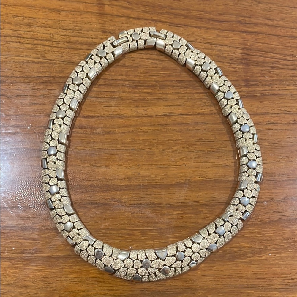 TRIFARI TRIFARIZADE CASBAH 1968 Necklace Goldtone 15"